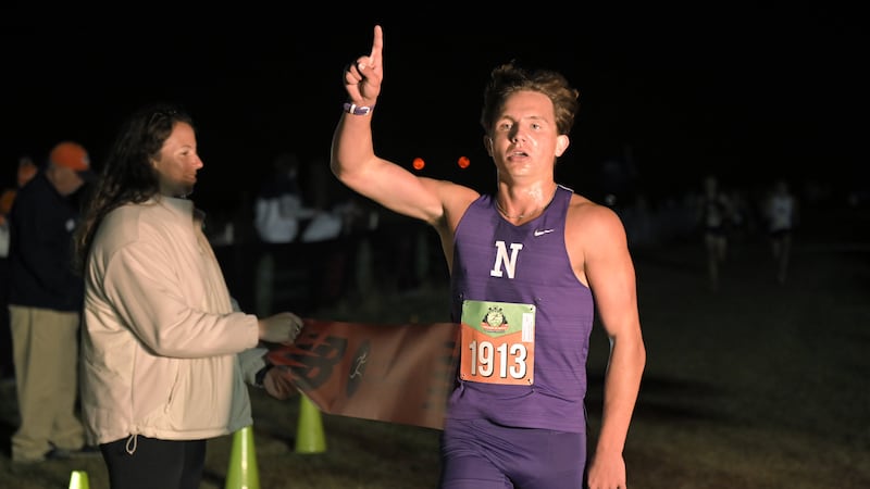 Downers North’s Philip Cupial, Sandwich’s Sunny Weber defend individual titles at Twilight XC Invite