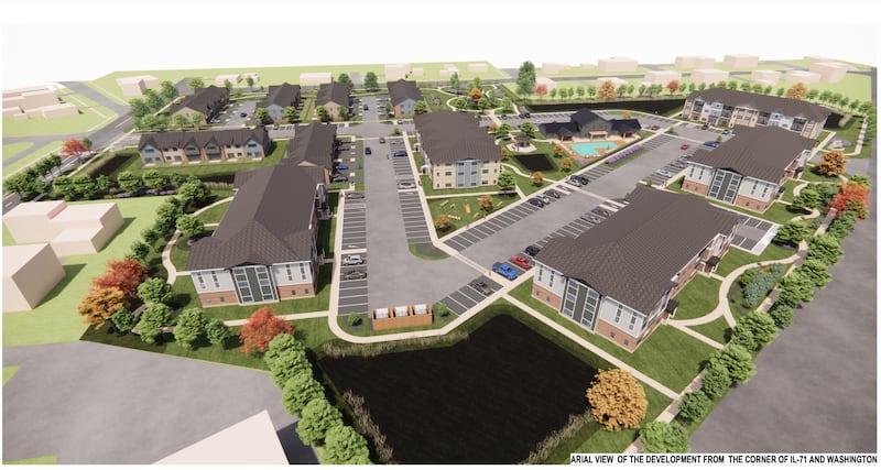 At the Dec. 9 Oswego Village Board meeting, trustees unanimously voted to approve a concept plan for the 161-unit apartment and townhouse development, located at 61 Franklin Street near the intersection of Washington Street and U.S. Route 71.