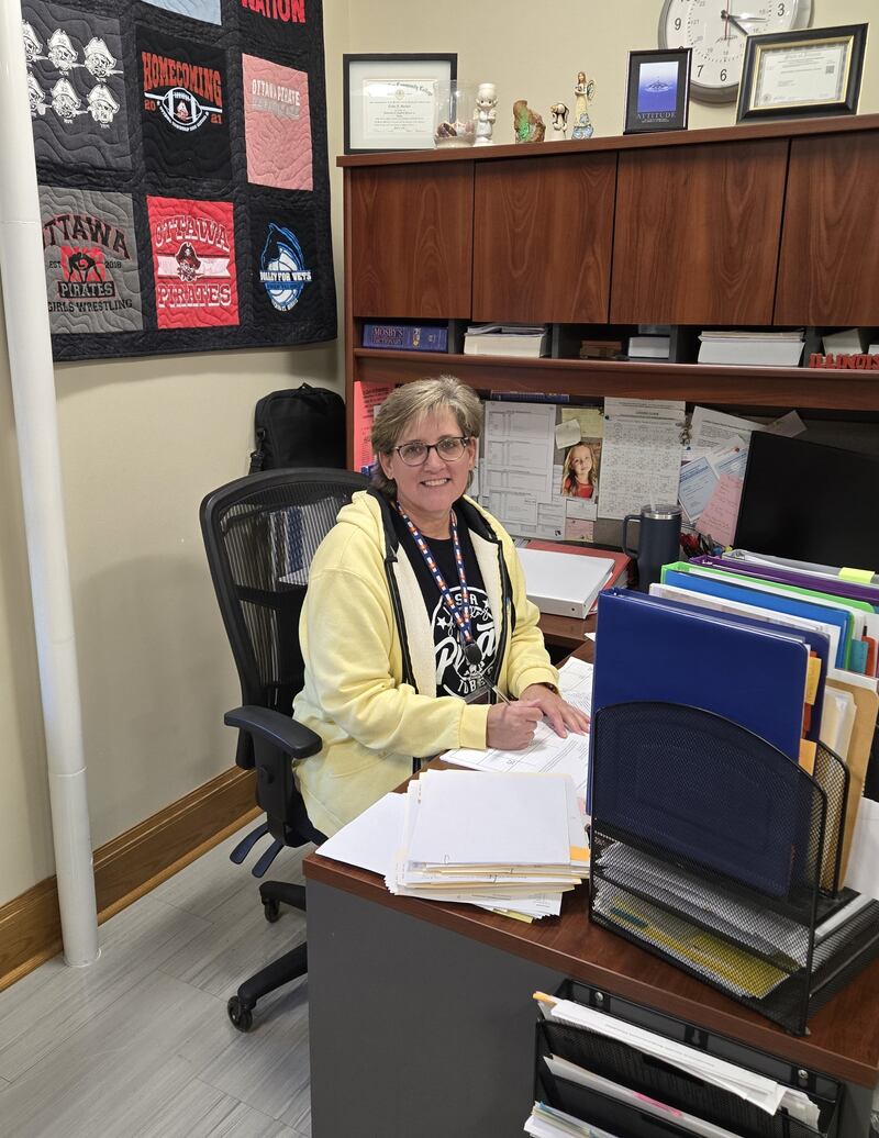 A Marseilles native, Trisha Modeen is a Navy veteran who is a nurse at Ottawa High School and is involved in the Quilts of Valor Foundation.