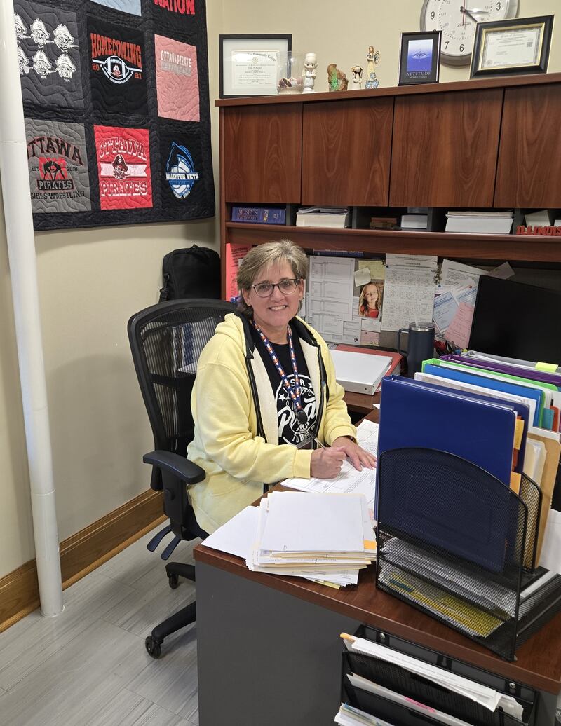A Marseilles native, Trisha Modeen is a Navy veteran who is a nurse at Ottawa High School and is involved in the Quilts of Valor Foundation.