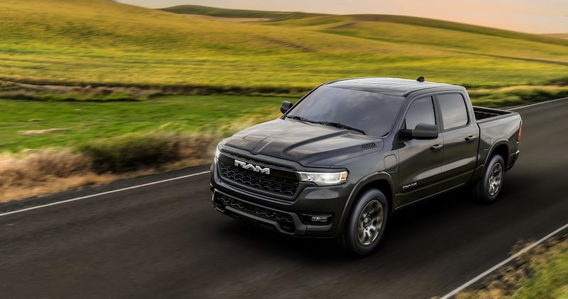 The 2026 Ram 1500 Bighorn offers V8 power.