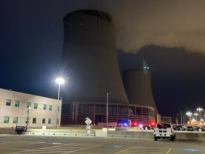 Area first responders are shown at the Byron Nuclear Plant at 4405 N. German Church Road in Byron.