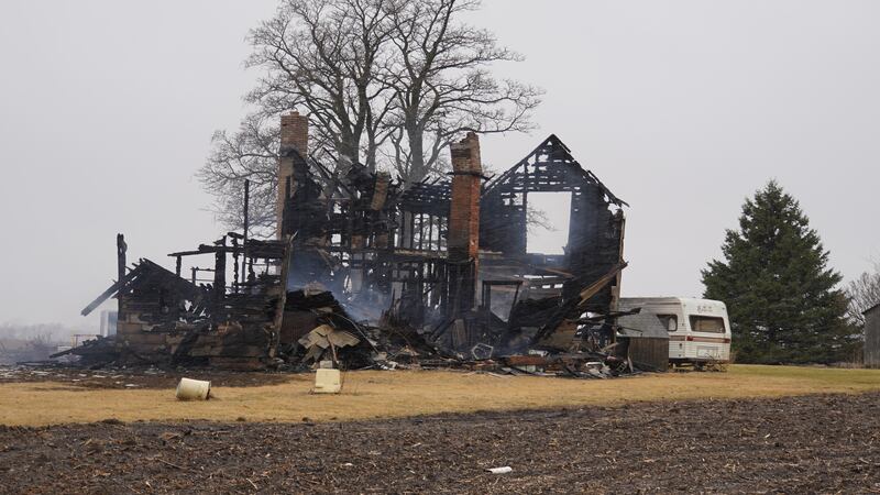 Home on Skare Road in rural Chana a total loss after Tuesday night fire