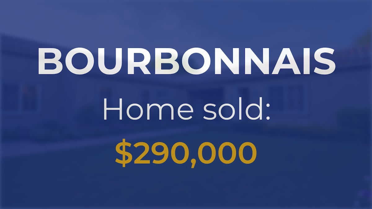 Sale closed in Bourbonnais: $290,000 for a single-family home