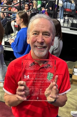 L-P’s Mark Haberkorn inducted into Illinois Volleyball Coaches Association Hall of Fame