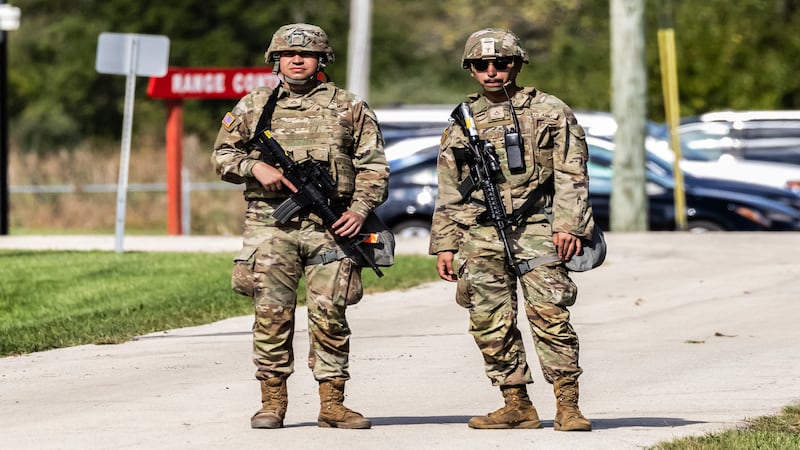 Photos: National Guard members maintain presence in Will County