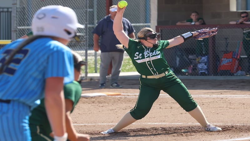 Photos: Marquette softball falls to St. Bede 13-6