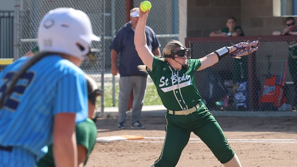 Photos: Marquette softball falls to St. Bede 13-6