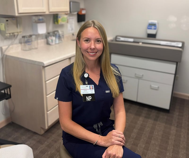 Amanda Maddox, an advanced practice registered nurse, is with Morris Healthcare Center of Morris Hospital.