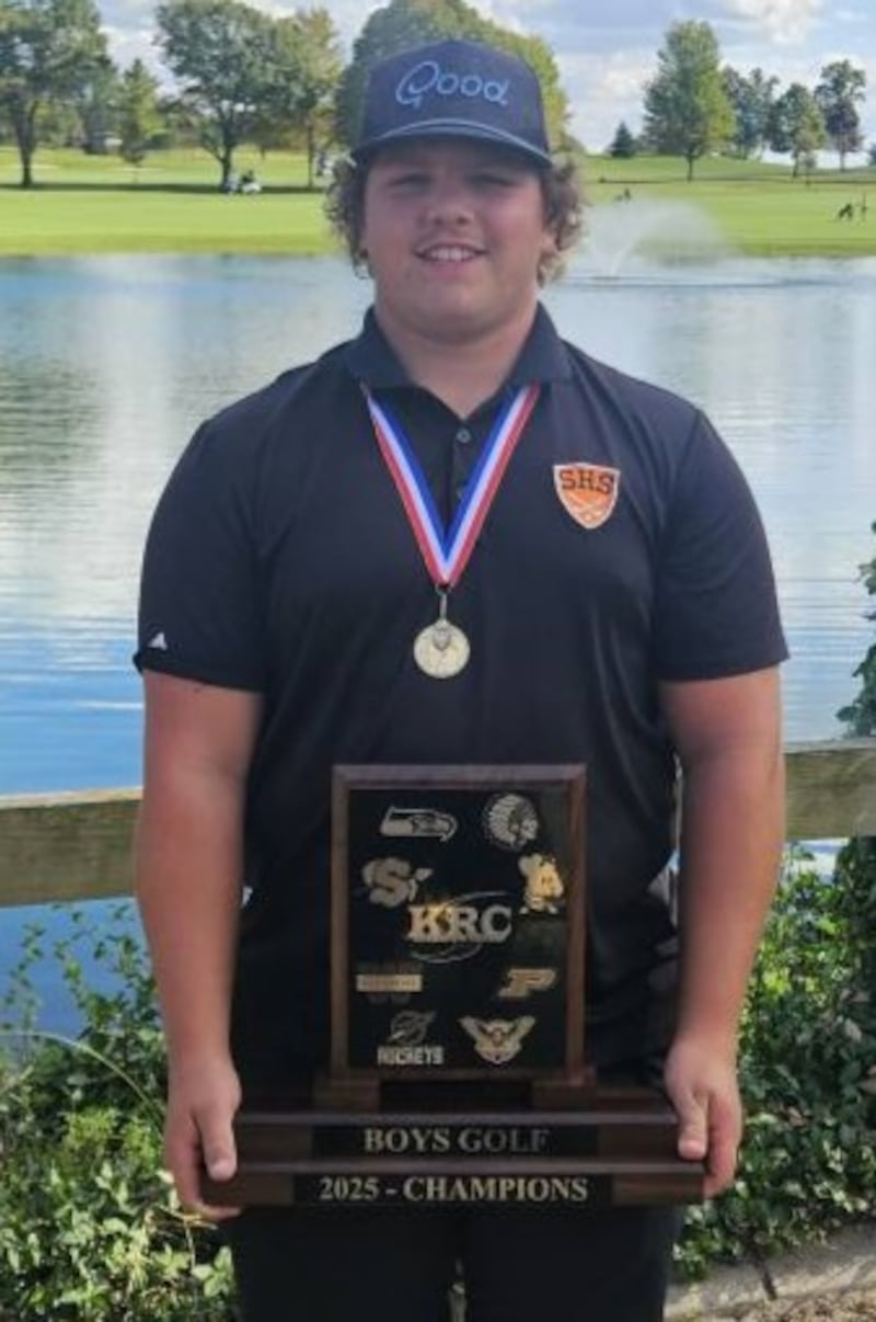 Sandwich's Kia Kern won the individual championship of the Kishwaukee River Conference meet on Thursday.