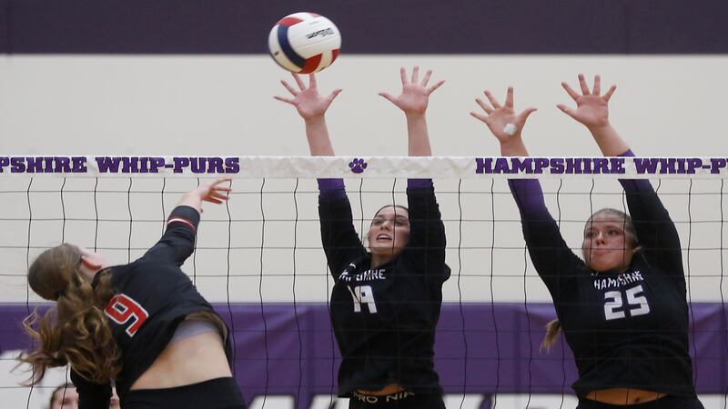 Photos: Hampshire vs. Mundelein, Hampshire Sectional semifinal volleyball