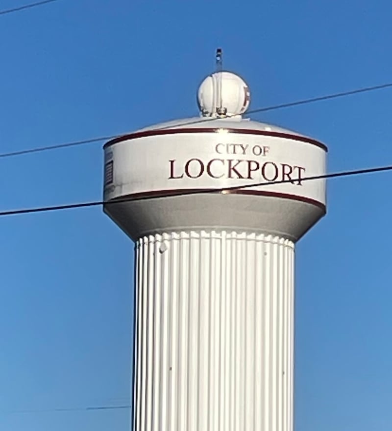 City of Lockport water tower on 151st Street.