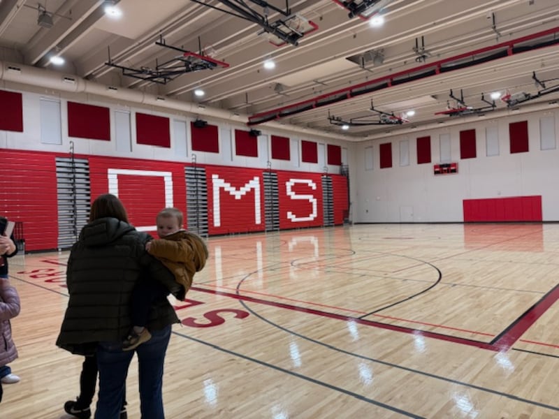 A new competition gym was one of several projects included in the renovation of O'Neill Middle School in Downers Grove