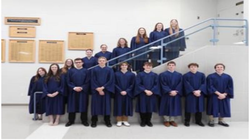 Bureau Valley High School inducts 16 students into National Honor Society 