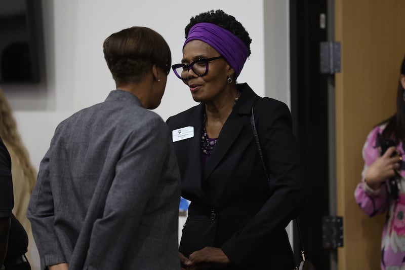 Joliet Junior College trustee Diane Harris attends the Joliet Junior College State of College Address on Tuesday, Oct. 8, 2024 in Joliet.