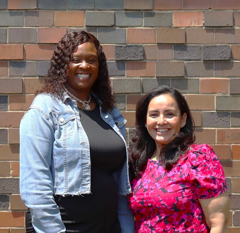 T.E. Culbertson Elementary School Principal Kesha Brown and Sator Sanchez Elementary School Principal Yadira Gomez-Muñoz.