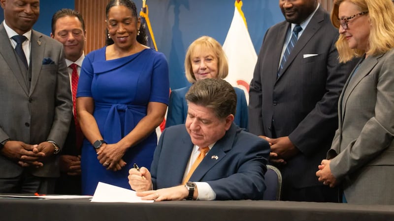 Pritzker signs almost $56B budget with new business taxes as he seeks 3rd term