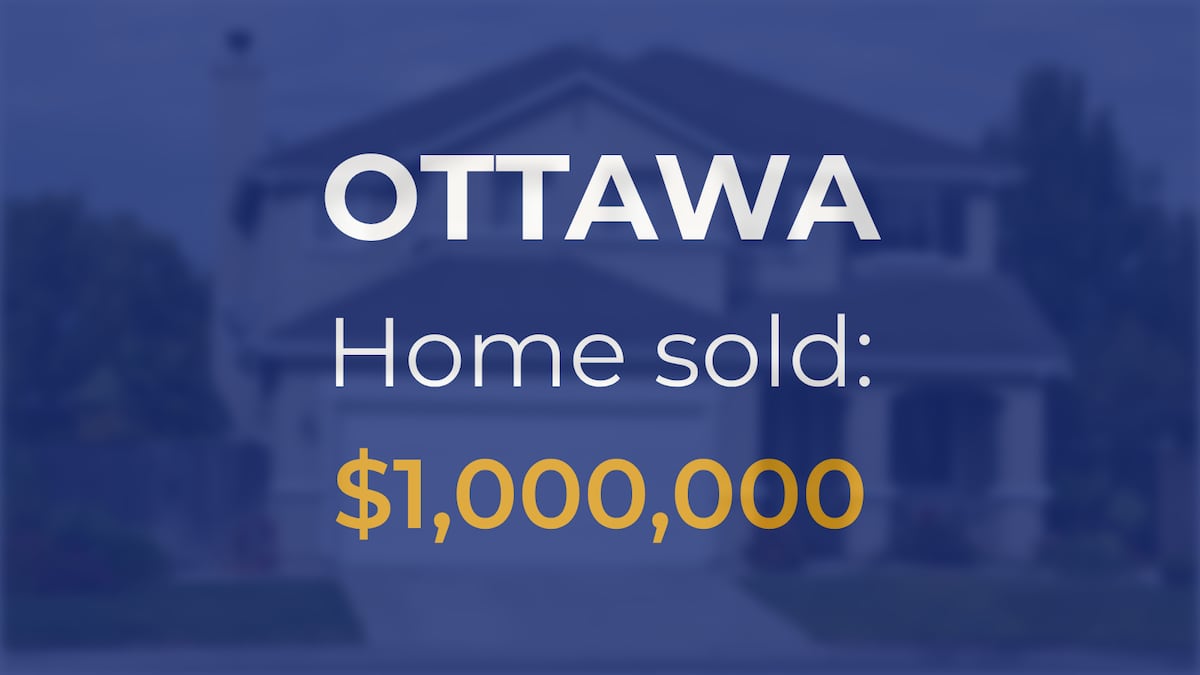 Sale closed in Ottawa: $1 million for a residential home