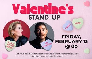 Laugh your heart out this Valentine’s Day with live comedy on Raue Center for the Arts 