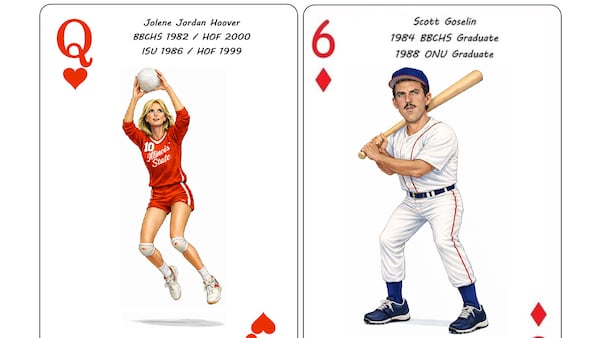 Bourbonnais man working on playing card deck featuring local pro athletes