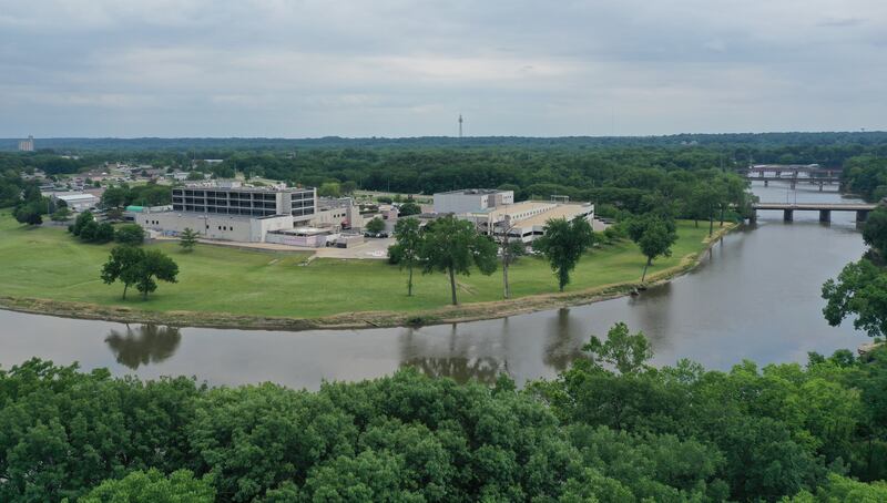 An aerial view of OSF St. Elizabeth Hospital on Thursday, June 13, 2024 in Ottawa.