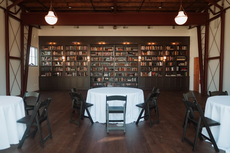 Warehouse 109, a family-owned event venue in Plainfield, recently launched its new library-themed space.