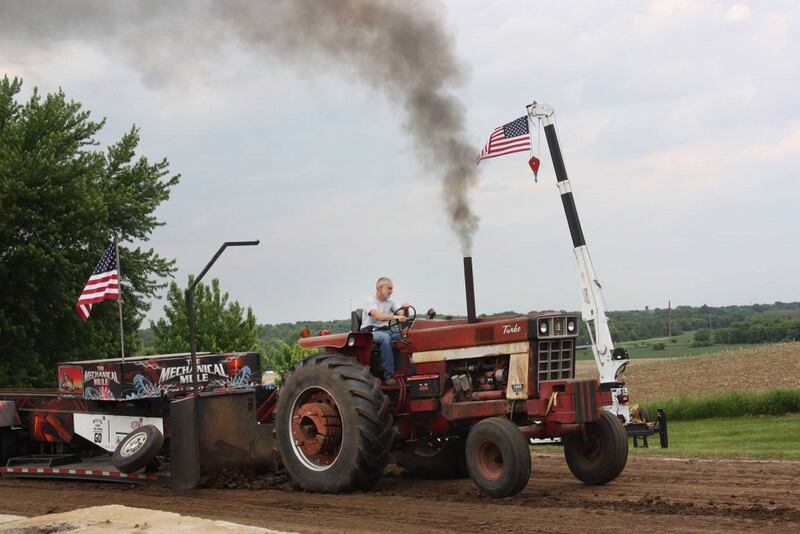 An antique tractor makes it way down the course at a previous Forreston FFA Alumni Tractor and Truck Pull. This year's event is Saturday, June 7 in Leaf River.
