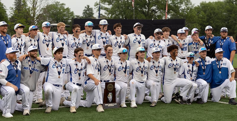 Newman finished their season 28-9 after losing to Eureka 9-3 Saturday, June 7, 2025, during the Class 2A state baseball third place game at Illinois Field in Champaign.