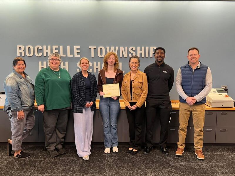 Rochelle Township High School’s Hailey Newlun was recently named the September Rochelle Rotary Club Student of the Month.