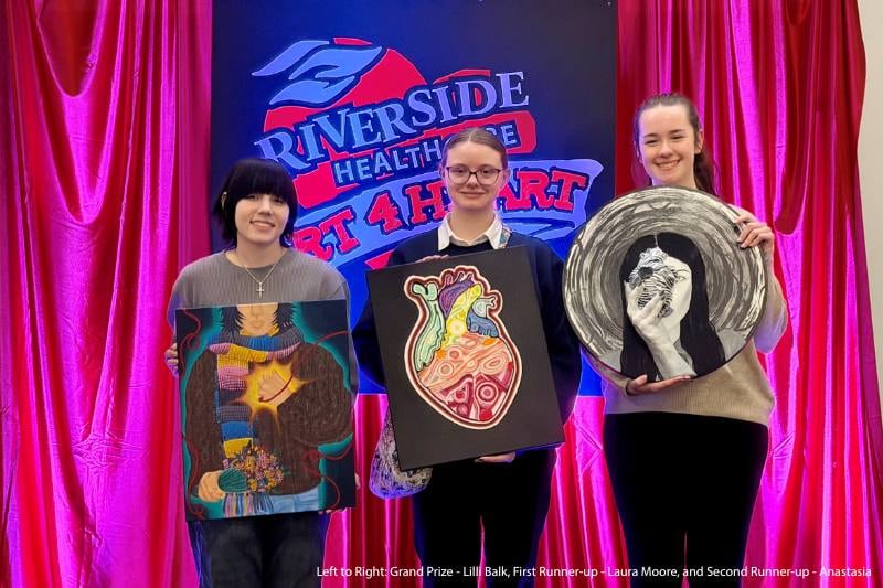 From left-to-right, grand prize winner Lilli Balk, first runner-up Laura Moore, and second runner-up Anastasia.