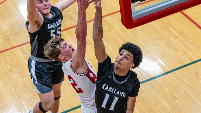 Photos: Kaneland boys basketball maintains perfect record after downing L-P