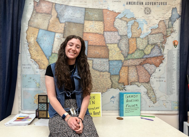 Megan Grady is a social studies teacher at Challand Middle School in Sterling.