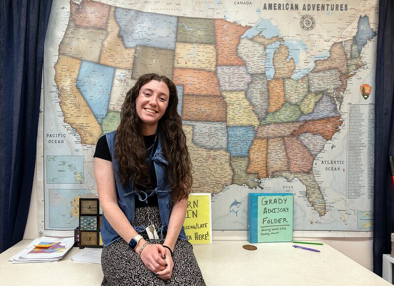 Megan Grady is a social studies teacher at Challand Middle School in Sterling.