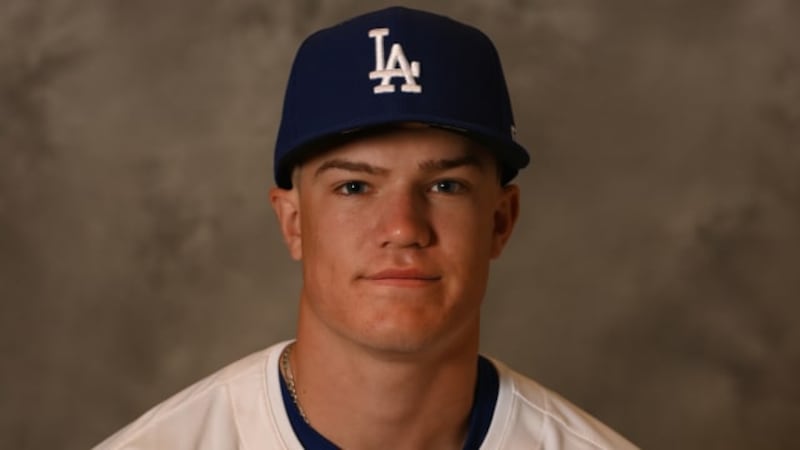Brendan Tunink, a rookie for the Los Angeles Dodgers, is a 2024 Newman Central Catholic graduate.