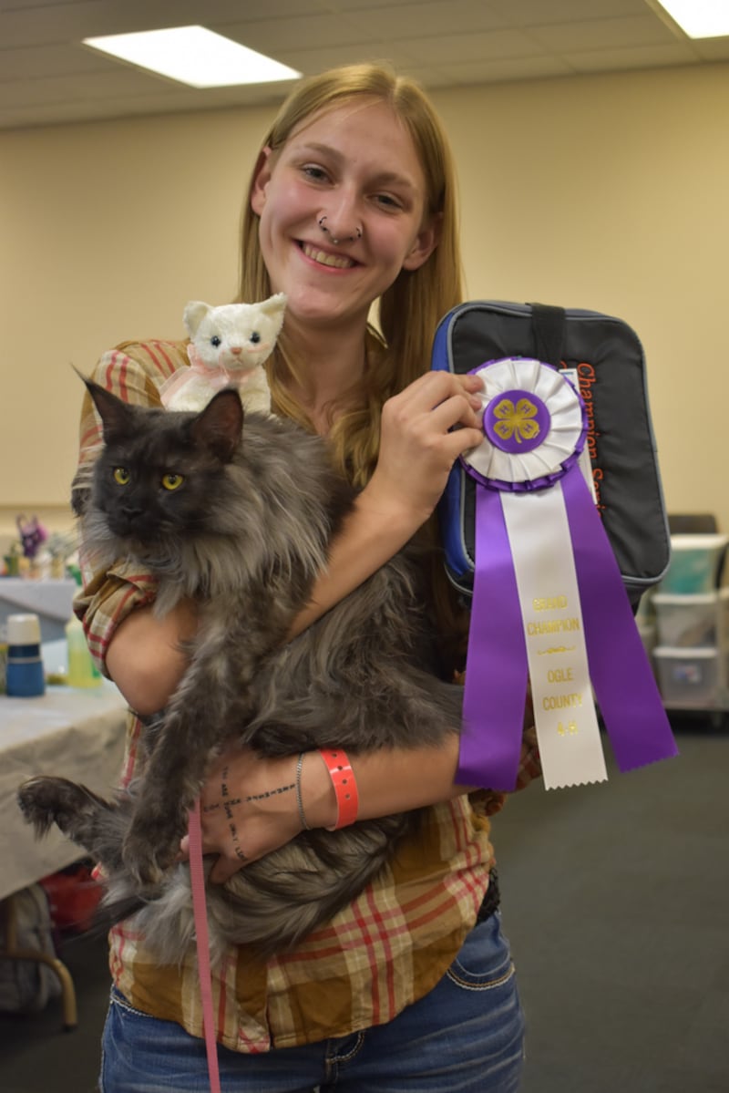 Anna Marquardt with her Champion Feline.