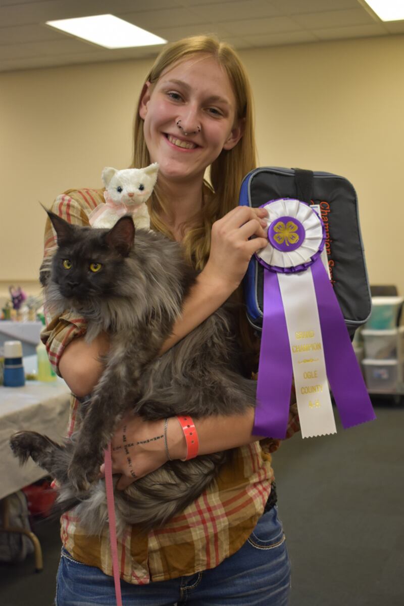 Anna Marquardt with her Champion Feline.