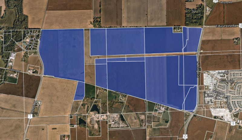 The 'Project Cardinal' data center campus proposal in Yorkville stretches over a massive 1,037 acres and would contain 14 two-story warehouses.