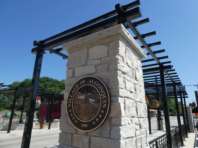 Algonquin's RiverWalk and Streetscape project involves major reconstruction of Crystal Creek, which began with coffer dams being built along the sides between Towne Park and the Main Street bridge starting June 11, 2022.