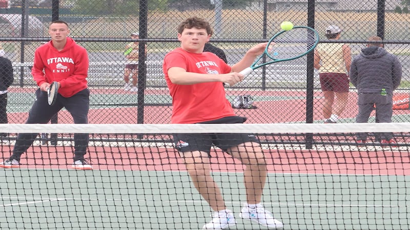 Photos: Ottawa, Princeton and Morris compete in L-P Class 1A Boys Tennis Sectional