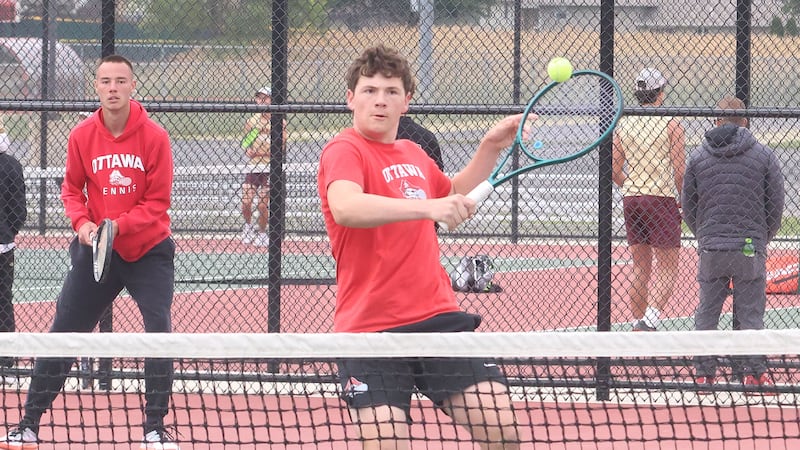 Photos: Ottawa, Princeton and Morris compete in L-P Class 1A Boys Tennis Sectional