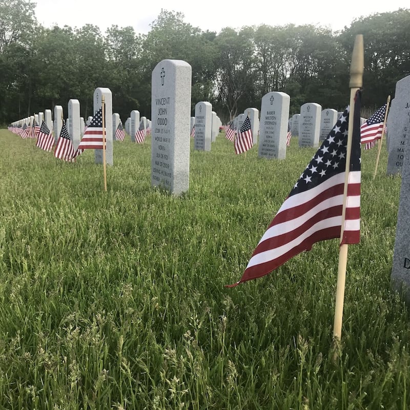 Herscher American Legion - flags
