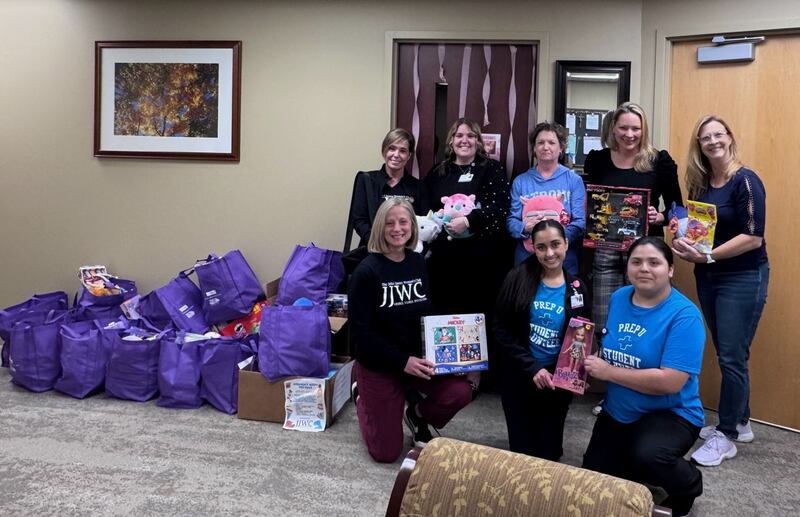 The Joliet Junior Woman’s Club recently distributed 1,000 donated toys to three different Will County organizations: the Will County Children’s Advocacy Center in Crest Hill, the pediatric-certified emergency department at Silver Cross Hospital in New Lenox, and the pediatric department and pediatric emergency department at Prime Healthcare’s Saint Joseph Medical Center in Joliet. The toys were collected through a community-driven toy drive.