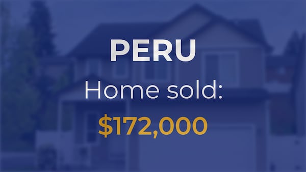 Single-family home sells in Peru for $172,000