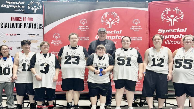 RT 6 & 34 Special Olympics women’s basketball team place second at state