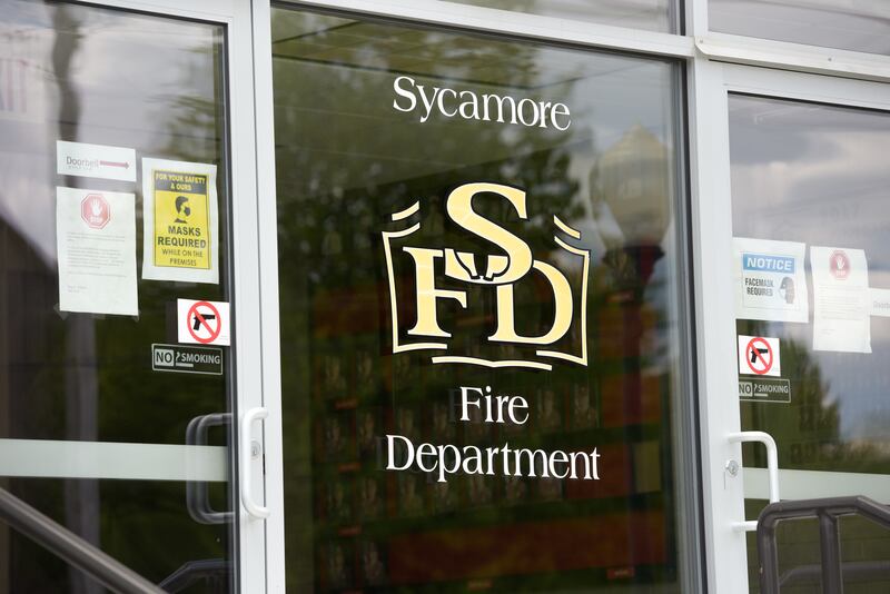 Sycamore Fire Department headquarters sign Sycamore, IL on Thursday, May 13, 2021.