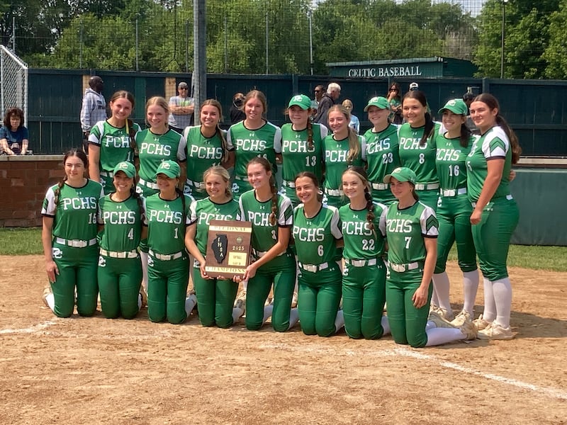 The Providence Catholic softball team after winning the regional championship.