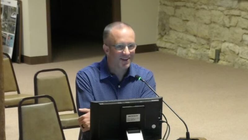 Soon to be 7th Ward appointee Bob White responds to interview questions from Batavia City Council members during a Committee of the Whole meeting on Sept. 30, 2025.
