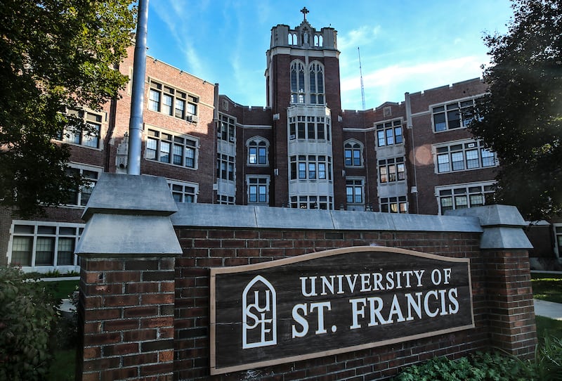 The University of St. Francis on Thursday, Oct. 19, 2017, in Joliet, Ill.