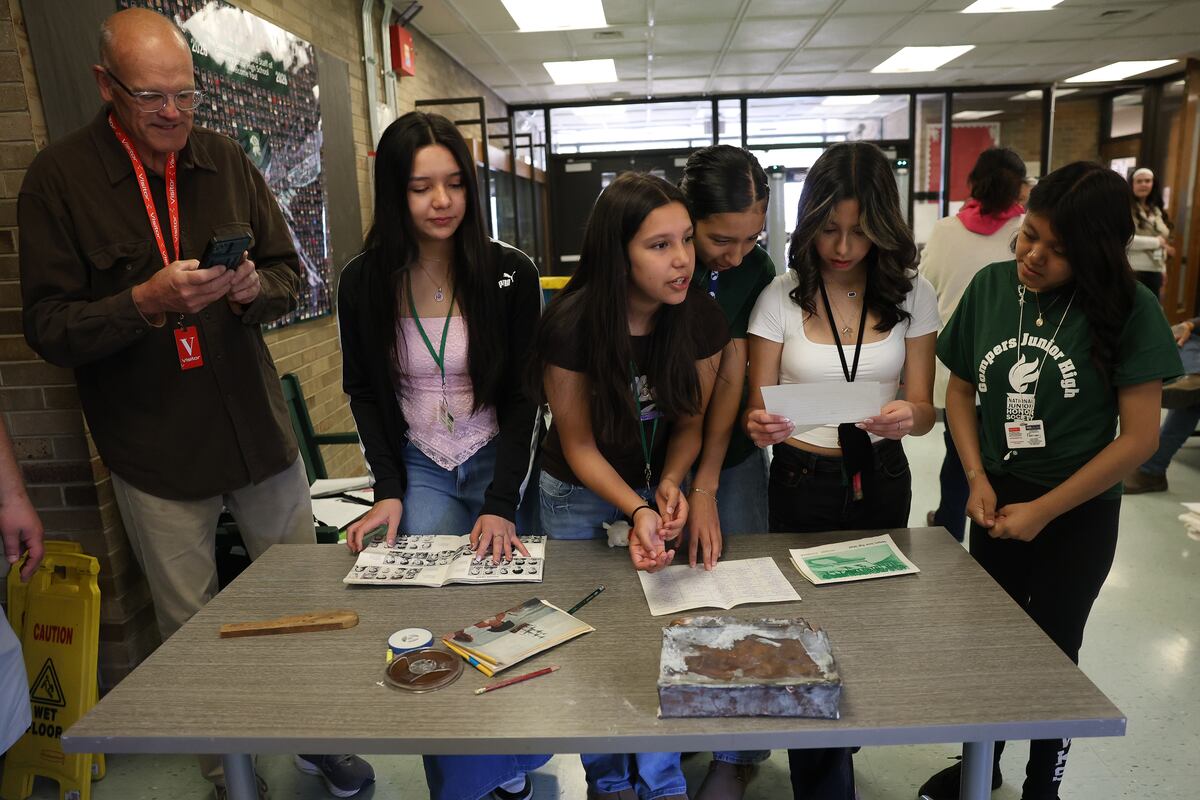 Student journalists at Joliet’s Gompers Jr. High uncover 1969 time capsule hidden in school