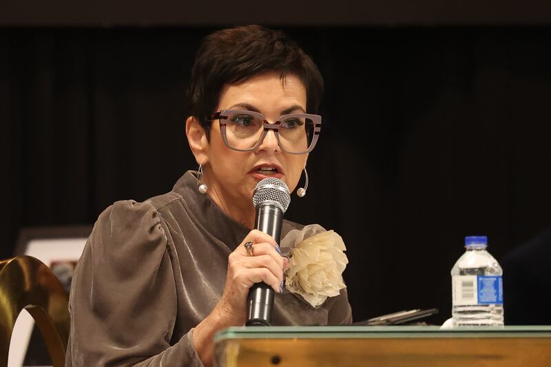 Natalie Manley, Illinois State Representative of the 98th District, speaks on a discussion panel at the MLK Brunch & Celebration 2025 on Saturday, Jan 18, 2025 in Joliet.